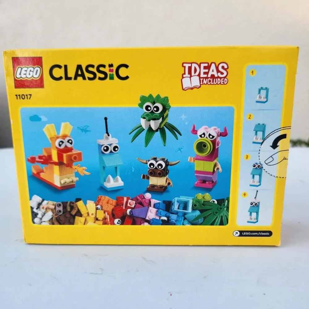 NEW Lego Classic 11017 CREATIVE MONSTERS Halloween Piece Building Toy Set - SEAL